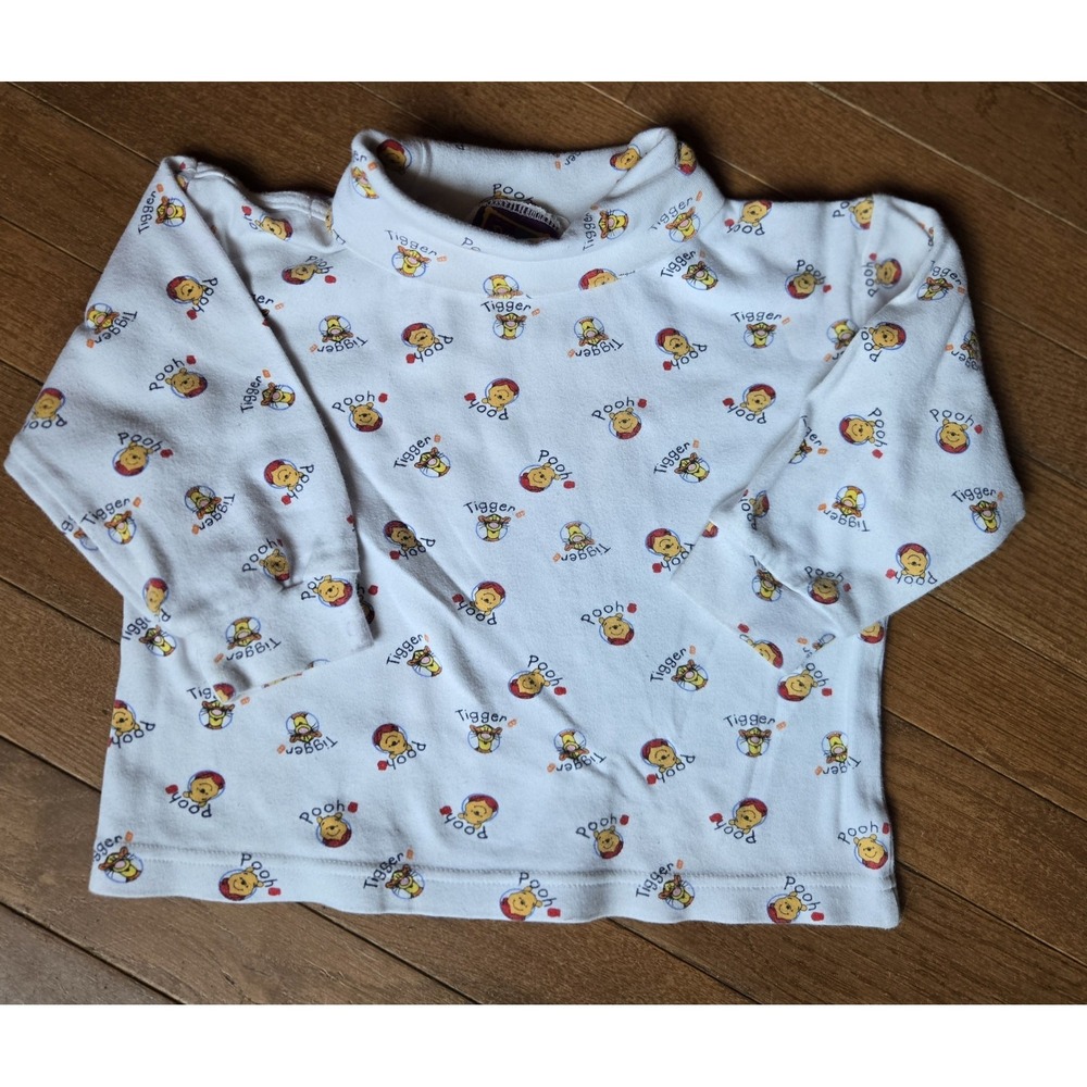 Vintage Winnie The Pooh Turtle Neck Size 3T 100 Acre Collection Unisex